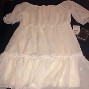 In Deux Trois Flowy White Dress